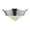 Polished Nickel / Clear Prismatic Glass, variant on Kuzco Lighting Fm348010 Willard 11" Wide Flush Mount Ceiling Fixture - Vintage Brass /