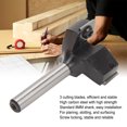 thumbnail image 4 of Insert Spoilboard Bit, 1-1/2 Inch Cutting Dia Screw Locking 3 Flute Router Bit Standard 8mm Shank  for Wooden Board Planing Slotting, 4 of 8