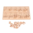 thumbnail image 4 of Tablero de madera para trazar números, tablero de madera para practicar números, herramienta para trazar números, tablero de madera para trazar números para niños, valor inmejorable, 4 of 14