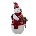 thumbnail image 2 of Northlight Frosted Snowman Christmas Figurine - 20" - Red and White, 2 of 3