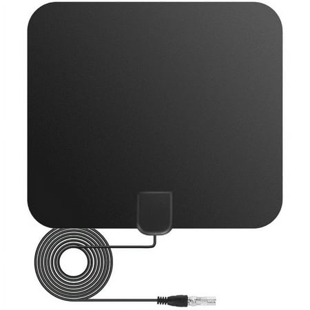 Amplified HD Digital TV Antenna Long 250+ Miles Range - Support 1080p for Samsung Tv Model un43ku6300 - Indoor Smart Switch Amplifier Signal Booster - 18ft Coax HDTV Cable/AC Adapter