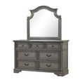 thumbnail image 4 of Grace Traditional Style Tufted King 5 Pc Bedroom Set Made with Wood in Gray, 4 of 22