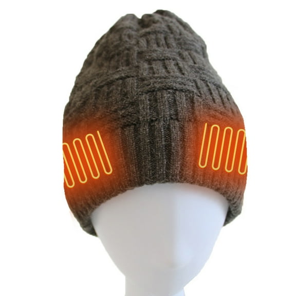 Rechargeable Battery Heated Hat Thermal Warm Knitted Hat for Winter