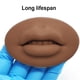thumbnail image 4 of Eigraketly Práctica de maquillaje permanente en 3D, modelo de labios y boca, adhesivo portátil, piel reutilizable, enseñanza escolar, Material de laboratorio Marrón, 4 of 6