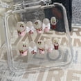 thumbnail image 5 of Aurora Manicure Pure Handmade Wearing Nail Cherry Short Ladder French Nail Plate Advanced press-on nails, 5 of 9