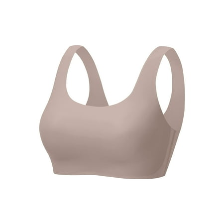 

JDEFEG Bra Set Compression Bras for Women Womens Bra Comfortable Underwire Bra with Detachable Chest Pad Underwear Women Push Up Bras for Women Nylon Spandex Coffee L