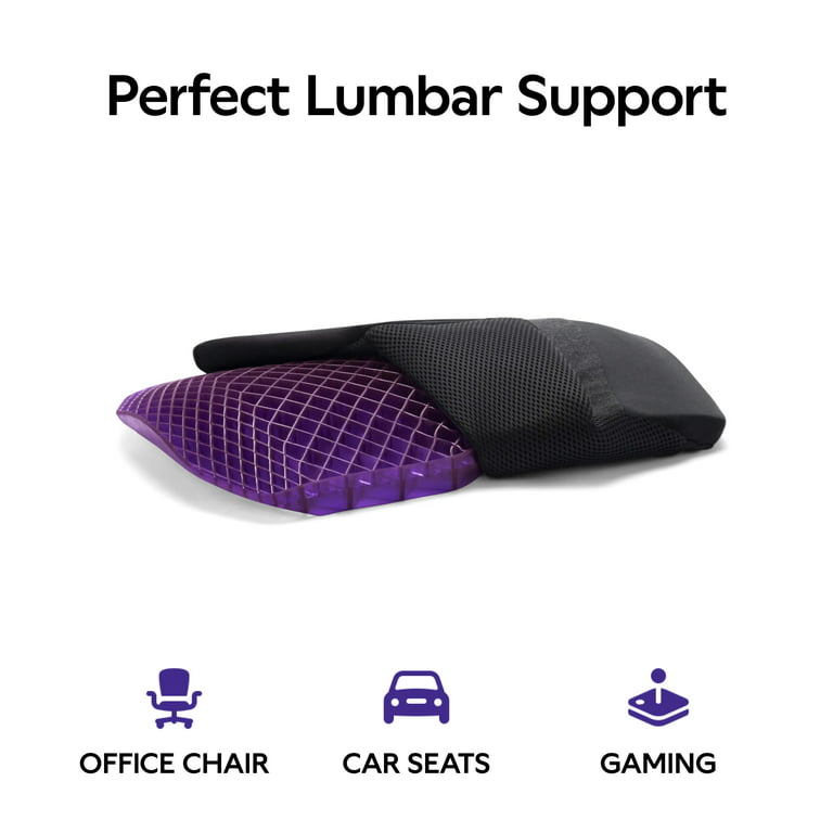  Purple Double Seat Cushion, Pressure Reducing Grid Designed  for Ultimate Comfort, Designed for Office Chairs