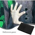 thumbnail image 4 of Tela de Terror de Halloween, 200 x 500 cm Hilo de algodón Negro Decoración de Terror de Fiesta de Halloween, Decoraciones de Terror para Colgar en Puertas y Ventanas Ormromra LKX-1862, 4 of 4