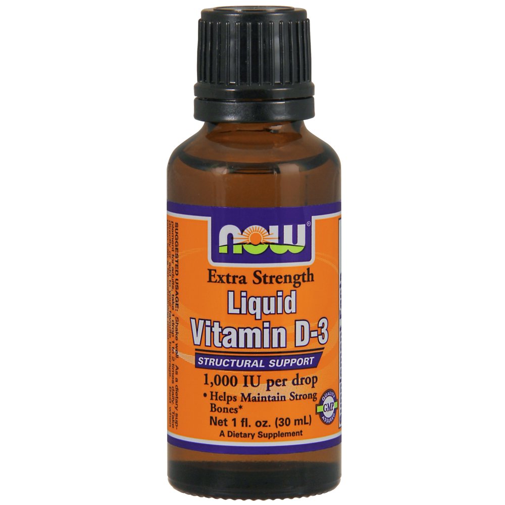 NOW Foods Liquid Vitamin D3 Extra Strength 1000 IU 1 fl. oz