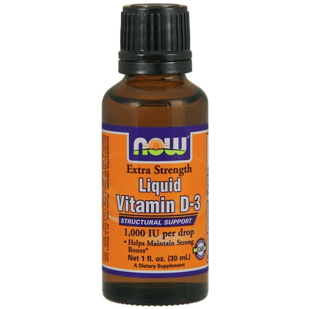 NOW Foods La vitamine D-3 liquide supplémentaire Force 1 Fluide Ounce