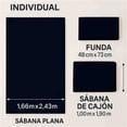 thumbnail image 3 of Juego de Sabanas Tacto Algodón Gris Individual Kyuden Home, 3 of 6