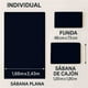 thumbnail image 3 of Juego de Sabanas Kyuden Home Tacto Algodón Negro Individual, 3 of 6
