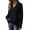Black, variant on Women V Neck Long Sleeve Tops Casual Fall Womens Blouses Lightweight Tunic Sweaters