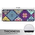 thumbnail image 5 of Kitchen Rugs Sets Of 2,Multicolor Ethnic Geometric Patchwork Pattern Anti Fatigue Kitchen Mat Rugs Non Slip Washable,Decorative Kitchen Floor Mats for Kitchen,Sink,Laundry,17"x47"+17"x47", 5 of 5