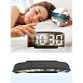 thumbnail image 3 of Unique Bargains Sleek Design Digital Alarm Clock for Bedroom White 6.5"L x 1.6"W x 3.0"H, 3 of 6