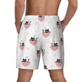 thumbnail image 4 of Daiia Umbrella Cat Mens Swim Trunks Swim Shorts Quick Dry Swim Shorts with Mesh Lining Pockets-Small, 4 of 9
