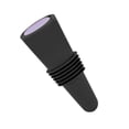 thumbnail image 2 of Bouchon de bouteille de vin en silicone de qualité alimentaire en acier inoxydable de 6,1 x 2,35 cm, décoratif, pratique, réutilisable, bouchons de vin pour la décoration, noir, 2 of 12