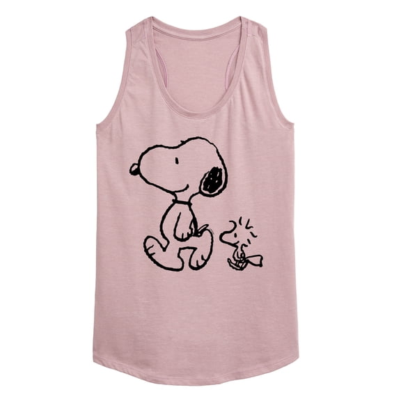 Peanuts - Snoopy Woodstock Walk - Women's Racerback Graphic Tank