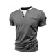 thumbnail image 5 of Tops para hombre, blusas y camisas de manga corta y cuello redondo para hombre. Jersey informal de dos piezas con bolsillo y cuello redondo de doble capa y manga corta de color liso a la moda para hom, 5 of 8