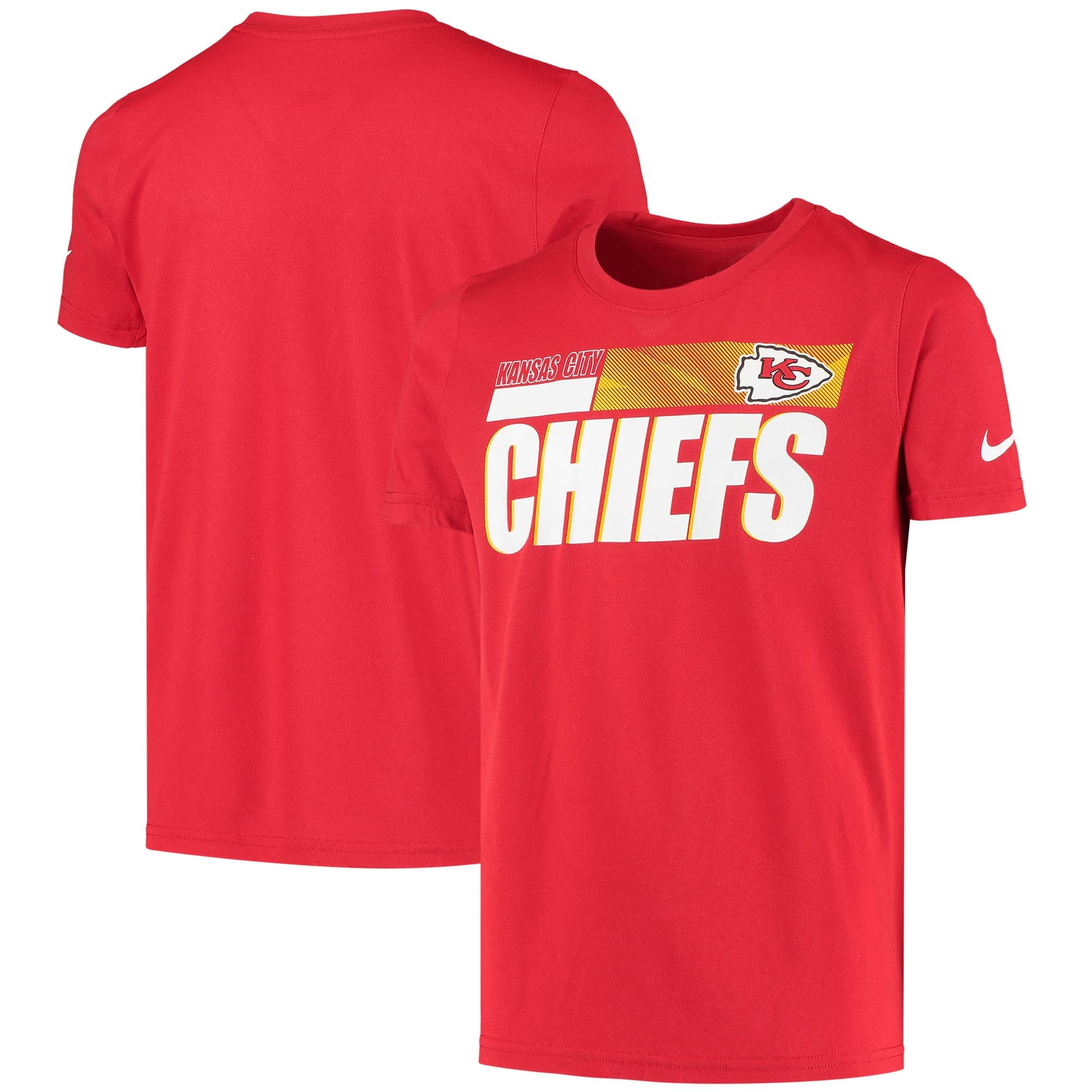 Kansas City Chiefs Nike Youth Team Sideline Performance TShirt Red