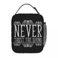 thumbnail image 5 of Insulated Lunch Box B-Beetlejuice Horror Movie Product Never Trust the Living Lunch Container Thermal Cooler Lunch Box School, 5 of 5