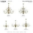 thumbnail image 2 of Livex Lighting Williamsburgh Chandelier in Antique Brass, 2 of 8