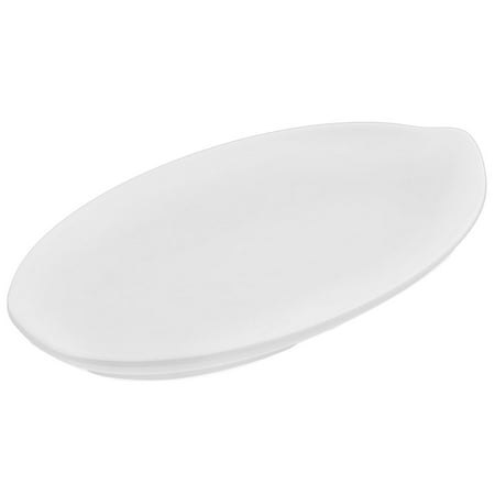 

Uxcell Home Restaurant Boat Shape Food Container Dish Serving Bowl Plate White