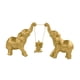 thumbnail image 2 of Estatua de elefante de resina, figura artística creativa, decoración de mesa para gabinete y hogar. Estilo B Dorado, 2 of 9