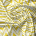 thumbnail image 5 of Ambesonne Abstract Valance Pack of 2, Chevron Zig Zag 90s, 42"X18", White and Yellow, 5 of 5