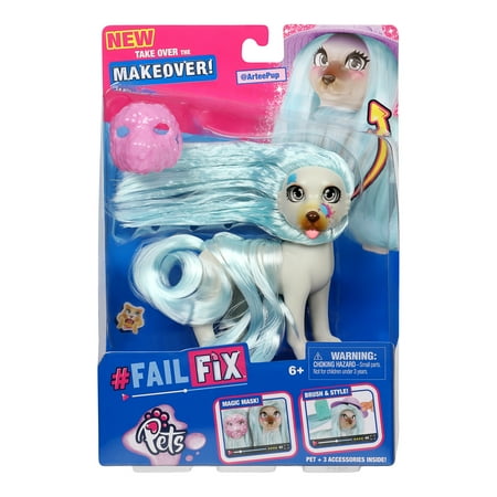 FailFix @Artee Pup Total Makeover Pet Pack, 4.3" Fashion Doll Pet, Girls 6+