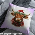thumbnail image 2 of jejeloiu Cute Highland Cow Fabric by the Yard 3 Yards,Country Farmhouse Lodge Sewing Fabric,Happy Christmas Fabric for Sewing For Child,Breathable Bedroom Decorative, 2 of 6