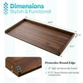 thumbnail image 3 of Kaboon Washer Dryer Countertop with Edge Rails, 27.5" x 54", Dark Walnut, 3 of 7
