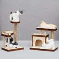 thumbnail image 4 of Shisuyan 2 Pcs Meubles de Maison de Poupée en Bois Modèles d'Arbre à Chat Accessoires de Maison de Poupée Modèles Miniatures, 4 of 8