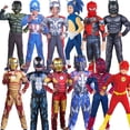 thumbnail image 2 of Disfraz de superhéroe de Marvel película de Halloween Anime Hulk cos Iron Man niños capitán américa ropa, 2 of 4