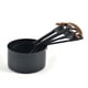 thumbnail image 1 of Juego de nueve cucharas medidoras de acero inoxidable, taza medidora de pintura, cuchara medidora, juego de 9 piezas, taza medidora con escala de pintura antiadherente negra, 1 of 4