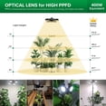 thumbnail image 2 of SANSI 40W Folding Wings LED Dimmable Indoor Grow Light with Remote Control, 2 of 7