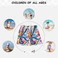 thumbnail image 6 of FORMRS Boys Swim Trunks Quick Dry Mesh Liner Boardshorts Sizes XS-XL, Musical Pattern, 6 of 7