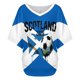 thumbnail image 4 of Women's Football Graphic T-Shirt, Soccer Fans V-Neck Short Sleeve T-Shirt with Print, Soft Lightweight Soccer Apparel Shows Player Number for Soccer Tournament 2026 Sky Blue Size: M, 4 of 5