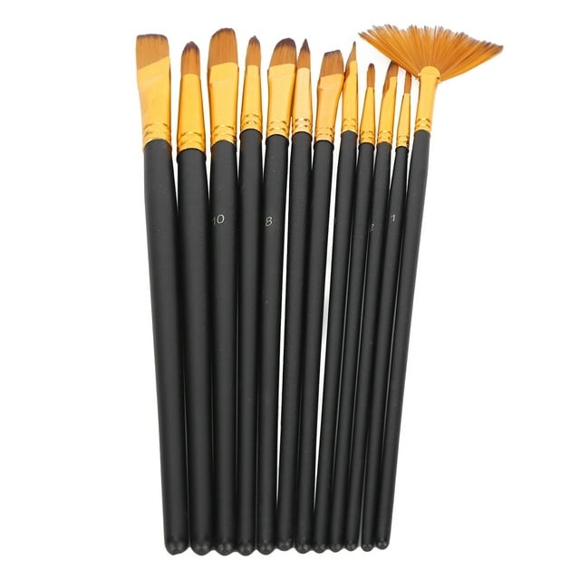 Painting Brush Set, Oil Painting Brush Nylon Bristles For Watercolor For Oil