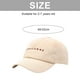 thumbnail image 2 of Gorra de béisbol ajustable de 49 a 52 cm para primavera y verano, para niños y niñas, con protección solar, color beige, 2 of 5
