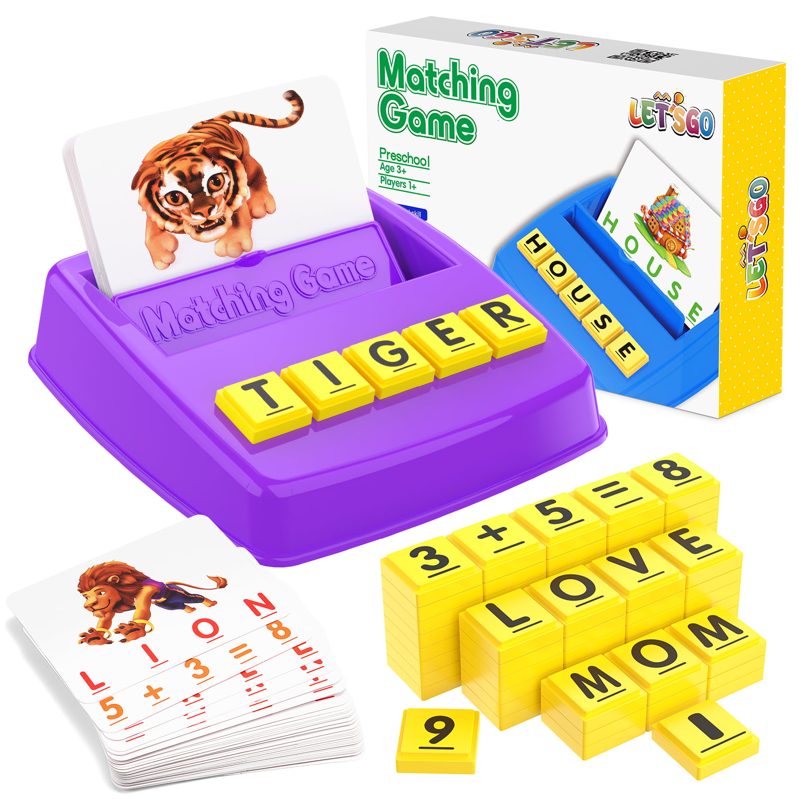 ATOPDREAM Toys for 2-8 Year Old Boys Girls,Matching Letter Game Educational Lear 