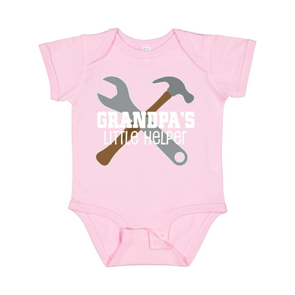 Inktastic Grandpa's Little Helper Boys Baby Bodysuit