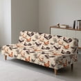 thumbnail image 4 of SCRAWLGOD Rooster Hen Print Armless Sofa Cover Anti Scratch Stretch Sofa Cover Washable 1 Piece Couch Slipcover for Living Room Decorative, 4 of 9