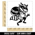 thumbnail image 2 of Raccoon Trash Bandit Thief Self-Inking Rubber Stamp Ink Stamper - Black Ink - Large 1-1/2 Inch, 2 of 7
