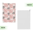 thumbnail image 6 of Golf Towel, Pink Parachute Gray Koala Microfiber Waffle Golf Towels for Golf Bag with Carabiner Clip Golf Rag 24x16in, 6 of 8
