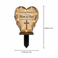 thumbnail image 3 of Solar Garden Lights Outdoor Waterproof 9X6 Inch Fairy Butterfly Acrylic Decorative Solar Stake Lights Outdoor for Lawn Backyard Cemetery 1 Pack Memorial Garden Decor, 3 of 7