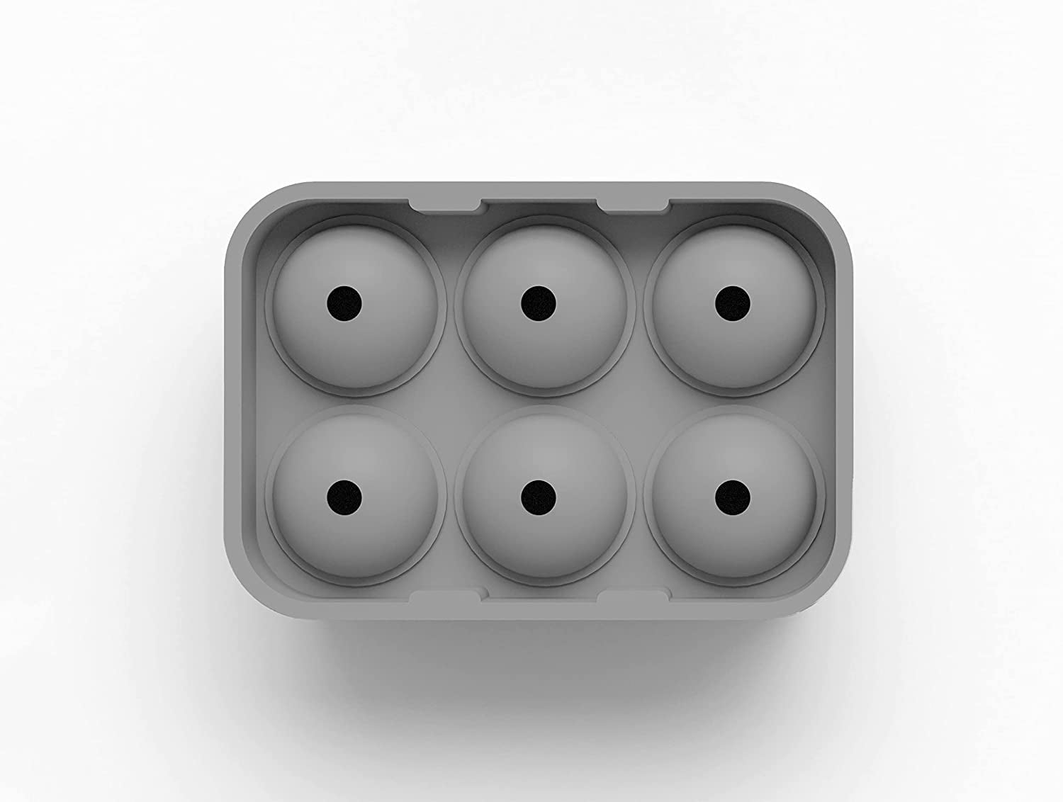 Glacio Ice Cube Trays Silicone Combo Set Mold of 1 Sphere Ice and Square