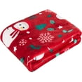 thumbnail image 2 of Kuscheln Red Snowman Christmas Blanket, Super Soft Holiday Throw for Couch Bed Sofa, Cozy Winter Blanket for Home Décor, Christmas Eve Gift for Family Friends, 2 of 7