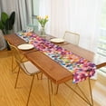 thumbnail image 2 of Yayeee Table Runner 70 inches Long Home Kitchen Dinning Party Decoration, Black Colorful Circles, 2 of 7