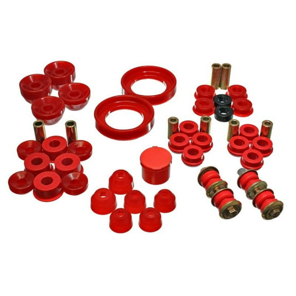 Energy Suspension 90-93 Honda Accord/Odyssey Red Hyper-Flex Master Bushing Set Fits select: 1991 HONDA ACCORD EX/EX-R